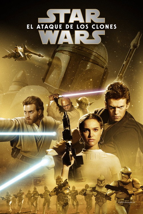 Póster de Episodio II — El ataque de los clones