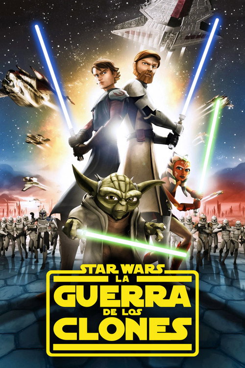 Póster de La guerra de los clones (película de 2008)
